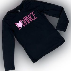 I Love Dance Girls Long Sleeve T-Shirt